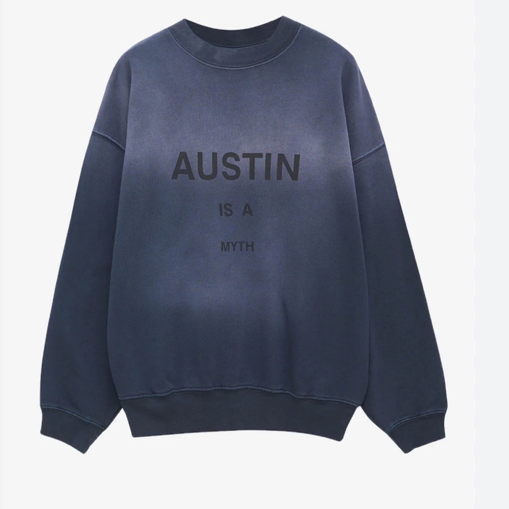 anine bing Austin blue swearshirt
